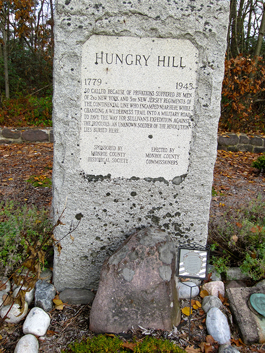 Close up of the Hungry Hill memorial tone, which tells the story.